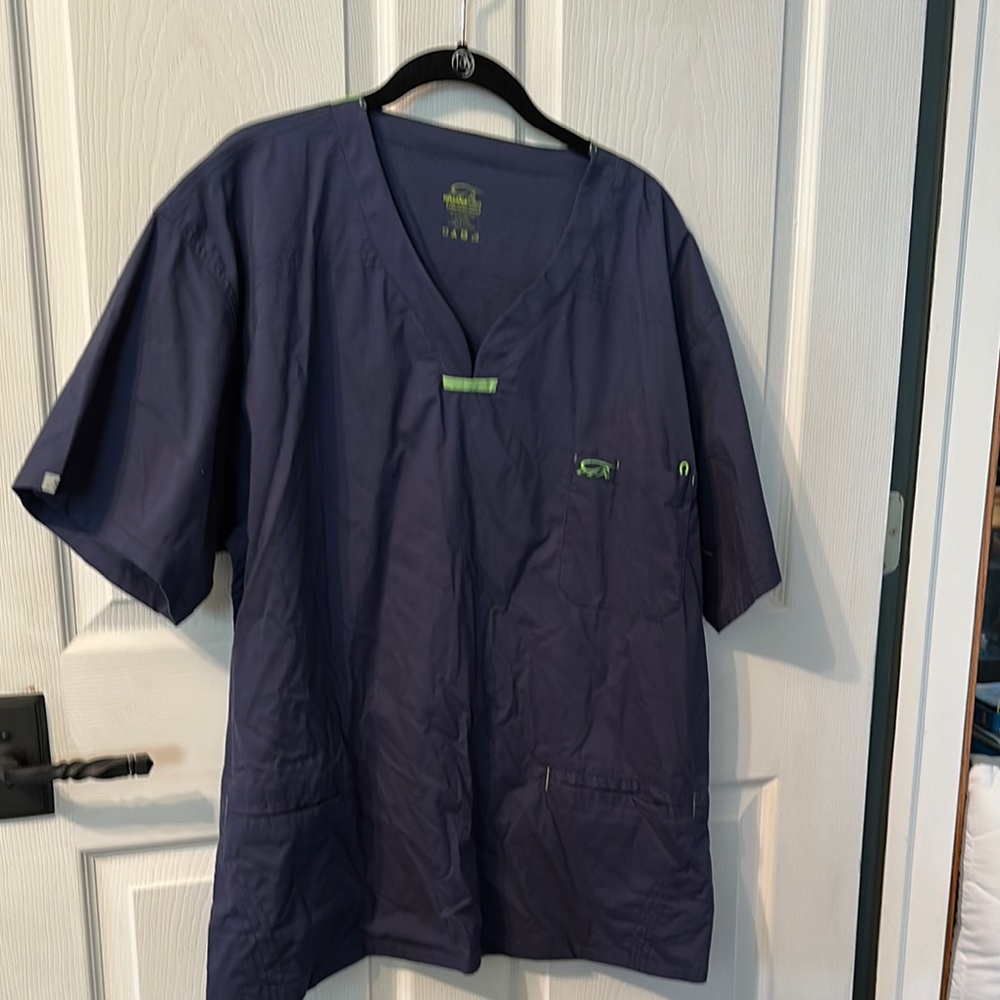 Iguanamed UNISEX scrub top blue 3X